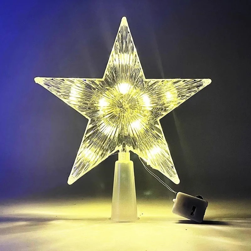 15cm Christmas Decoration Glow - مراجعة Star Tree Topper وسعره