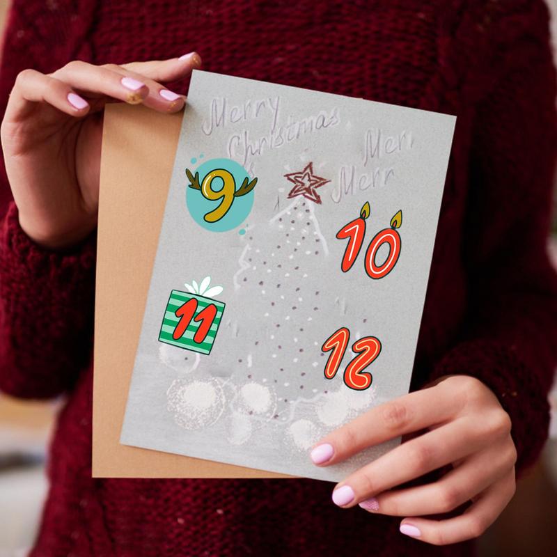 Merry Christmas Stickers Adven - مراجعة Advent Calendar Gift وسعره