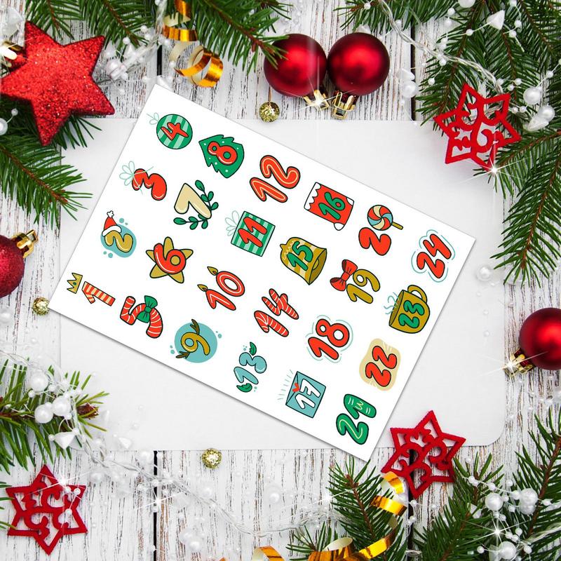 Merry Christmas Stickers Adven - مراجعة Advent Calendar Gift وسعره
