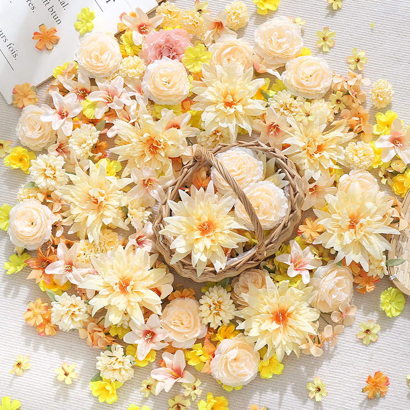 20/50Pcs Mix Yellow Artificial - مراجعة Christmas Wreath Fake وسعره