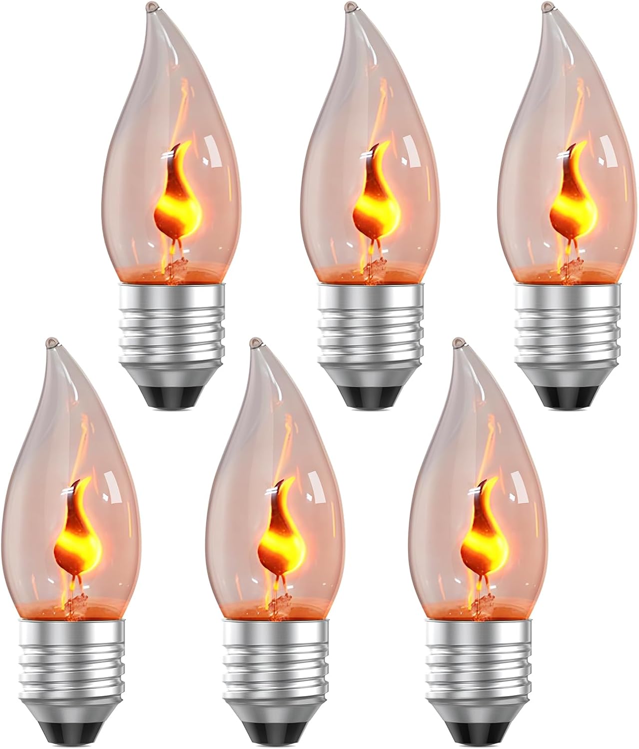 E26 Flame Light Bulbs, Flicker - مراجعة Christmas Lights Outdoor وسعره