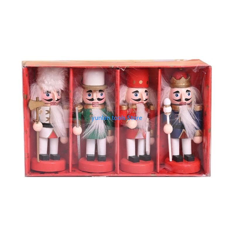 50LB 4Pcs Wooden Nutcracker Ki - مراجعة Nutcracker Figurine وسعره