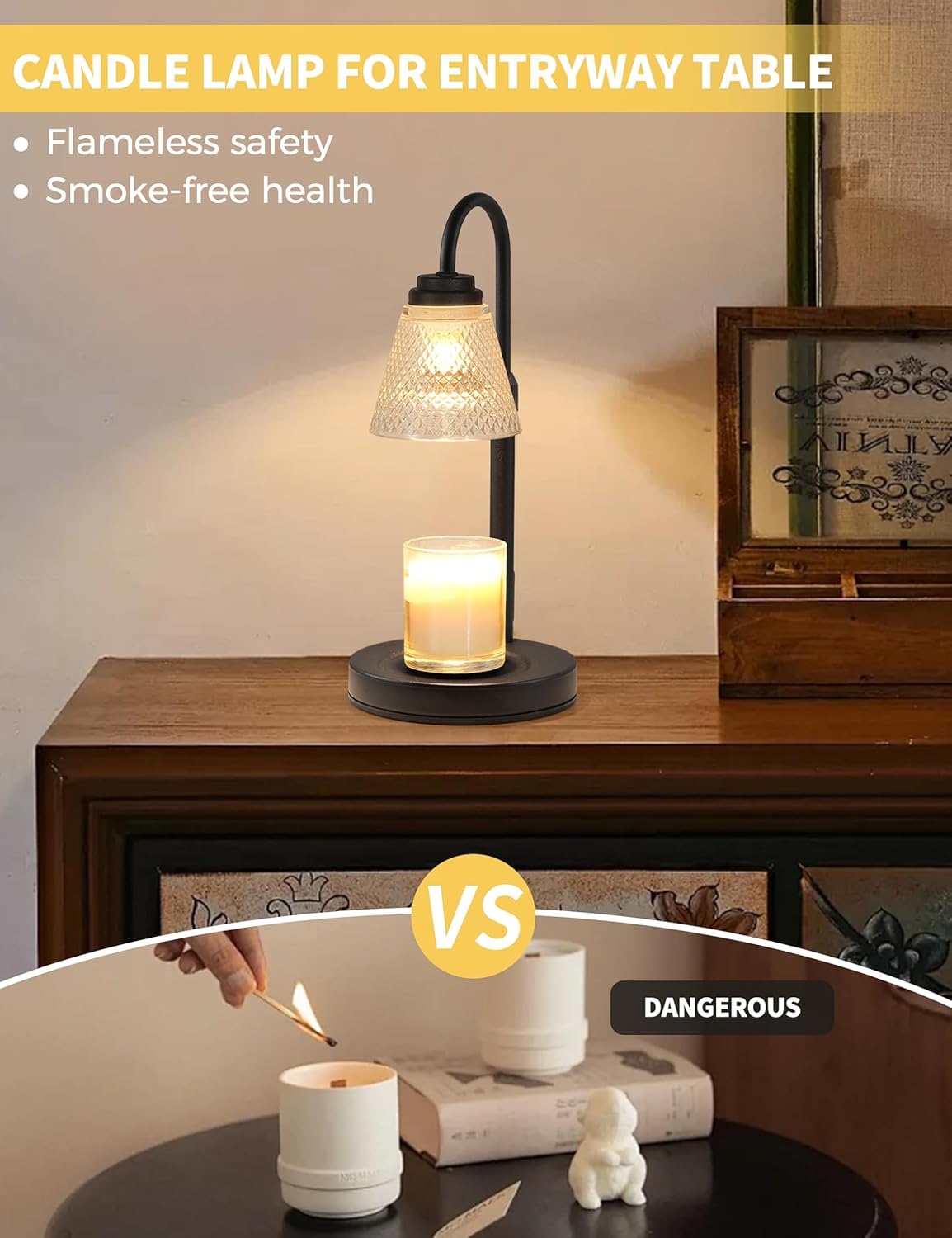 Candle Warmer Lamp with Timer  - مراجعة Holiday Candle Set وسعره