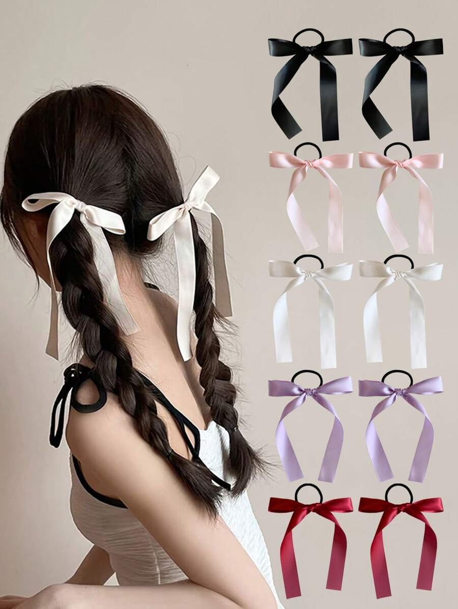 2pcs/set women's fashion multi - مراجعة Ribbon Bow Gift وسعره
