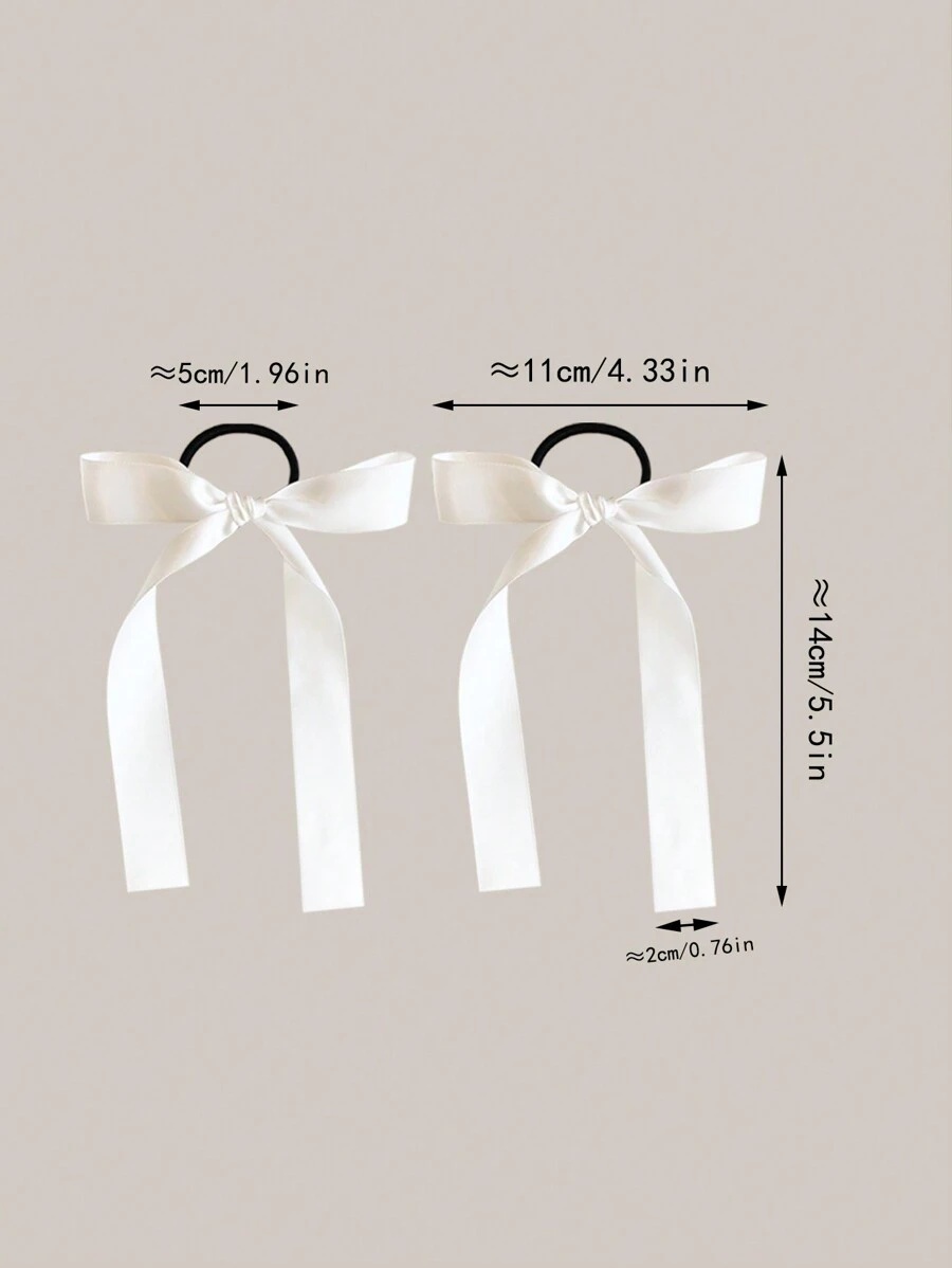 2pcs/set women's fashion multi - مراجعة Ribbon Bow Gift وسعره