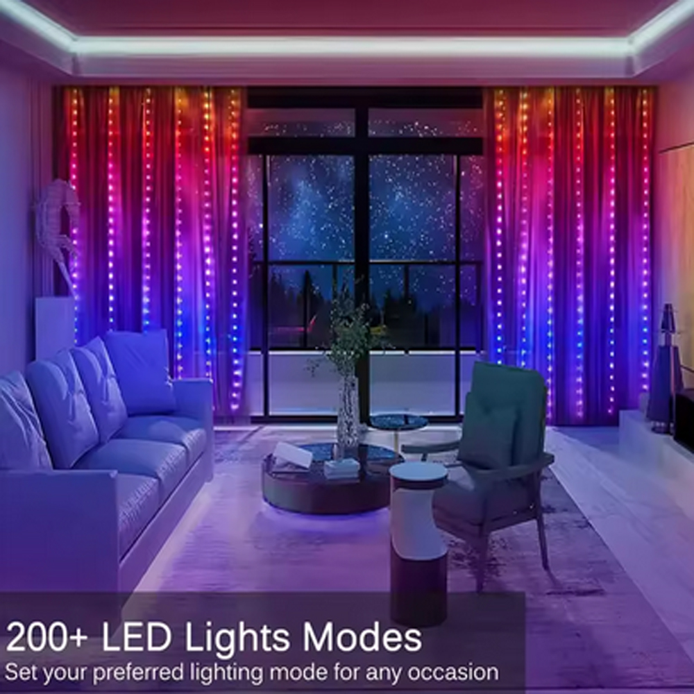 3M RGB Smart LED Curtain Light - مراجعة Led Fairy String Lights وسعره