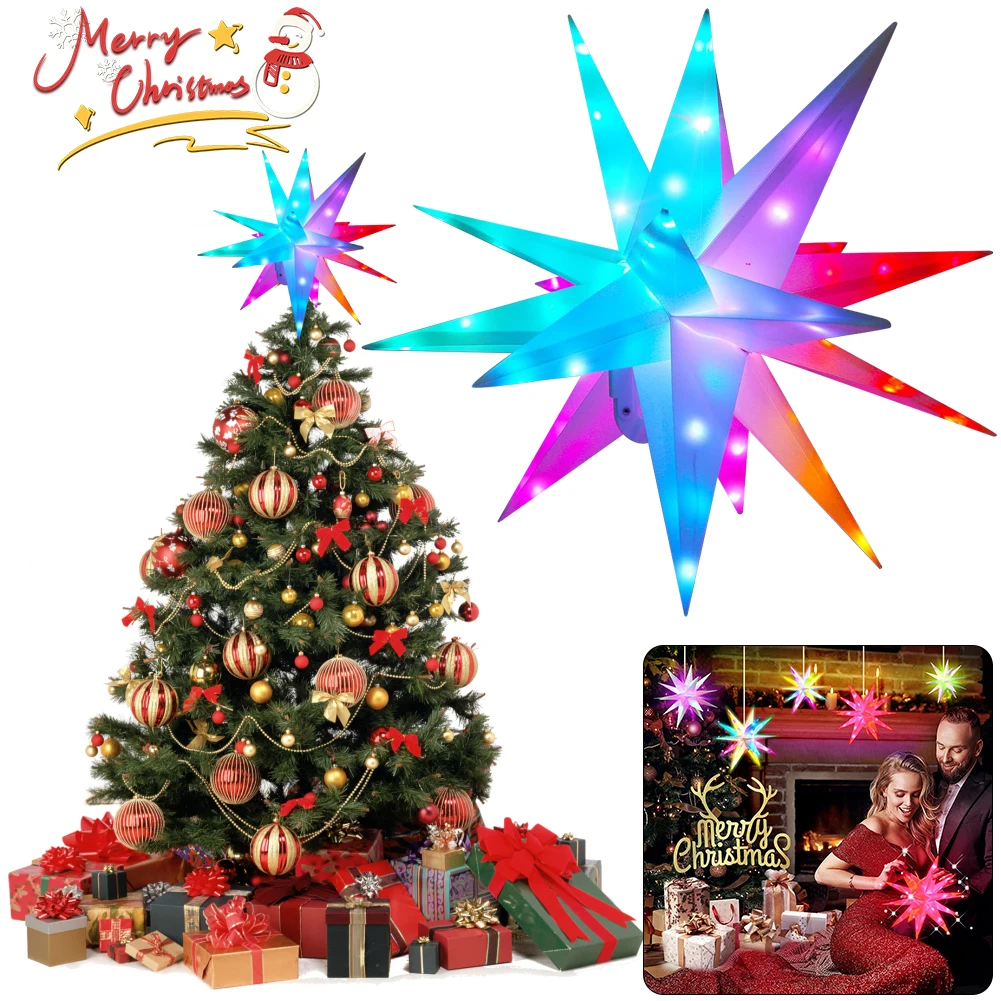 25/40/50/60CM Christmas Star L - مراجعة Star Tree Topper وسعره