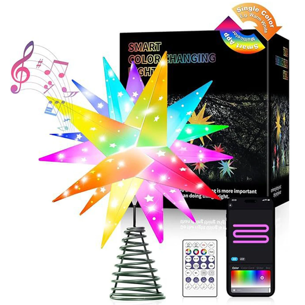 25/40/50/60CM Christmas Star L - مراجعة Star Tree Topper وسعره