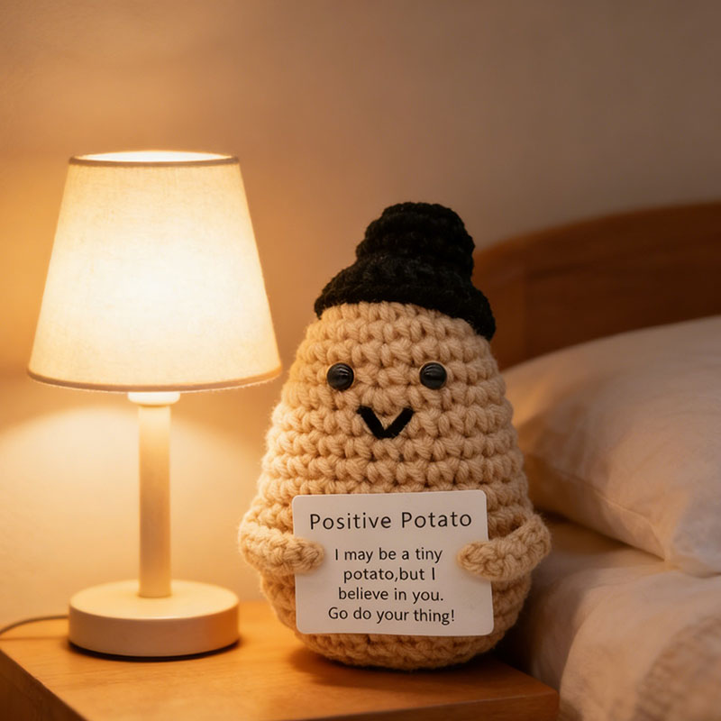 Cute Positive Potato Crochet D - مراجعة Santa Hat Plush وسعره