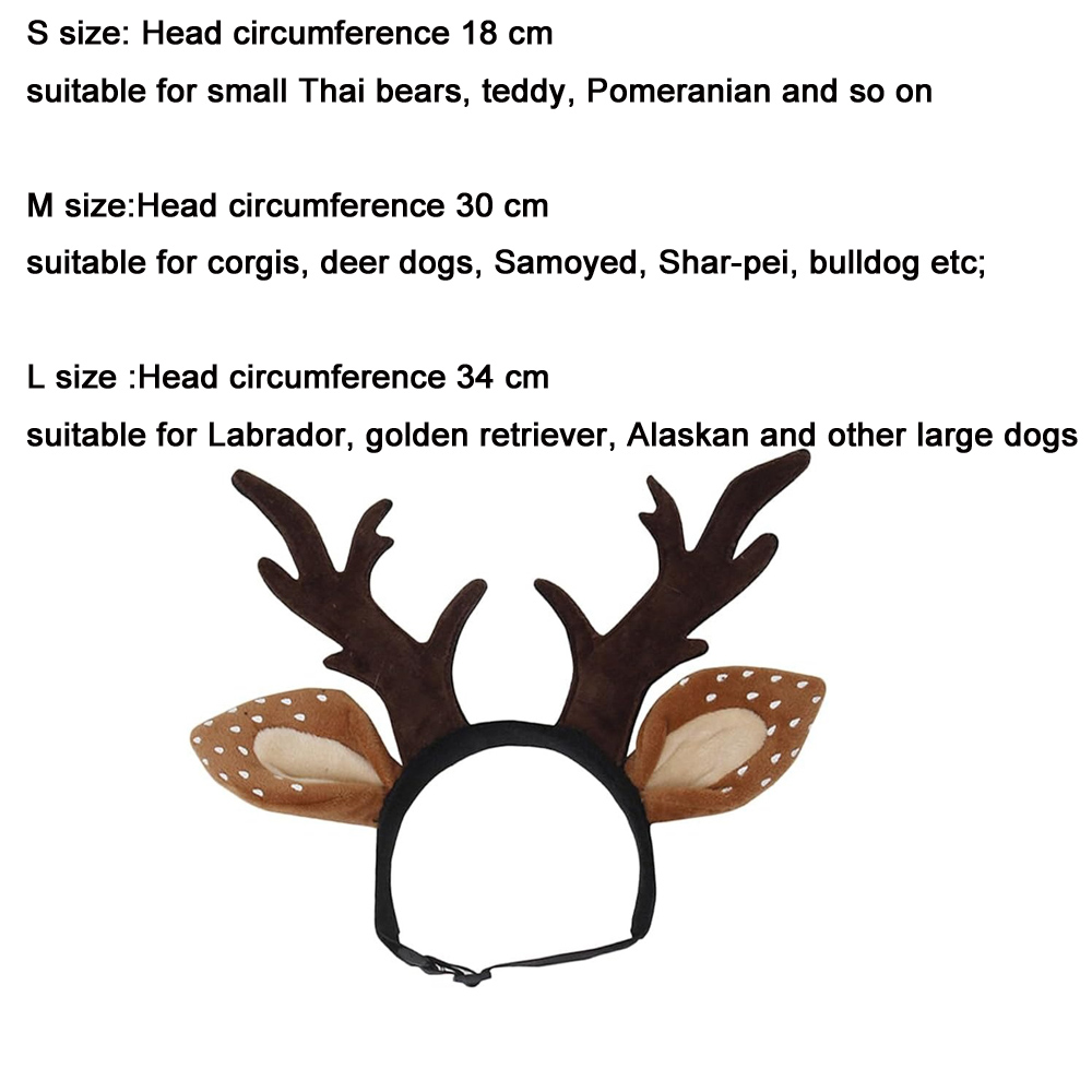 Dogs Headbands Deer Costume Ha - مراجعة Reindeer Antlers Headband وسعره