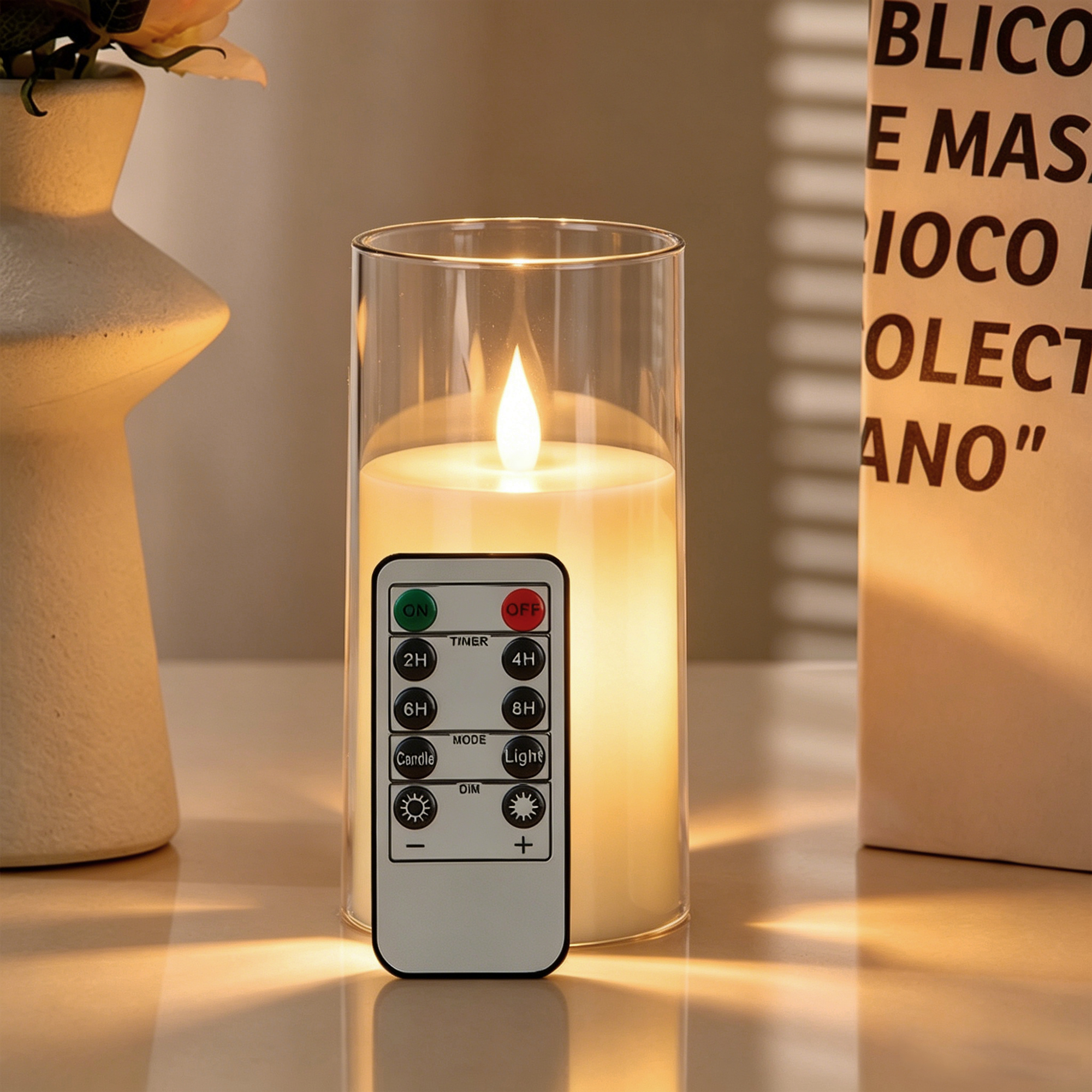 3-Piece LED Flame-Free Candle  - مراجعة Holiday Candle Set وسعره