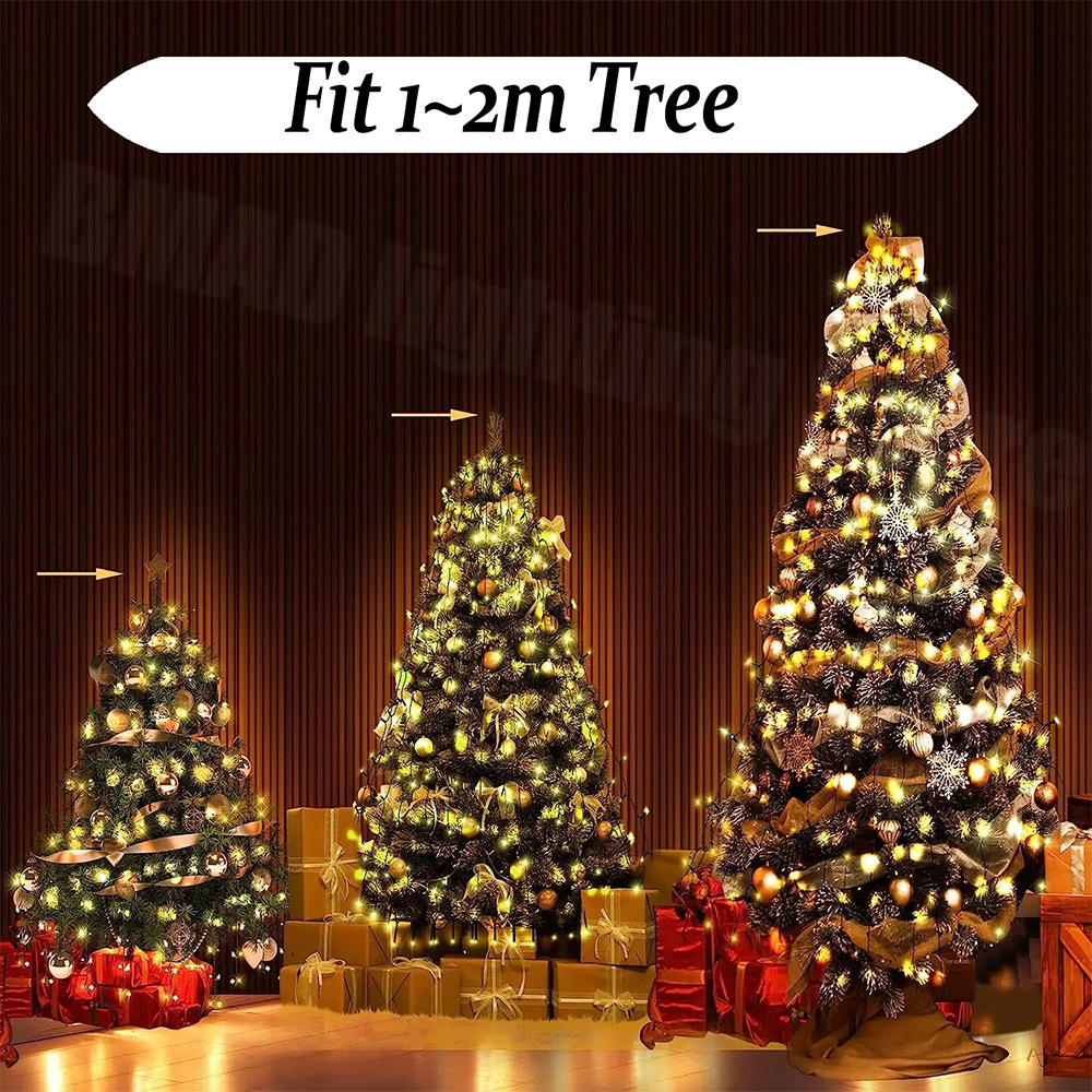 Christmas Tree Waterfall Light - مراجعة Star Tree Topper وسعره