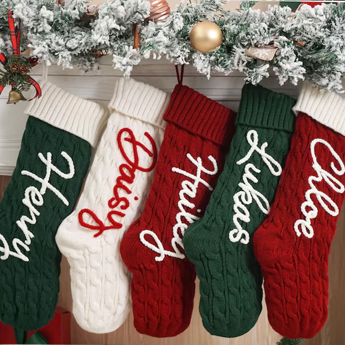 1PC Christmas decorative stock - مراجعة Christmas Stocking Hanging وسعره