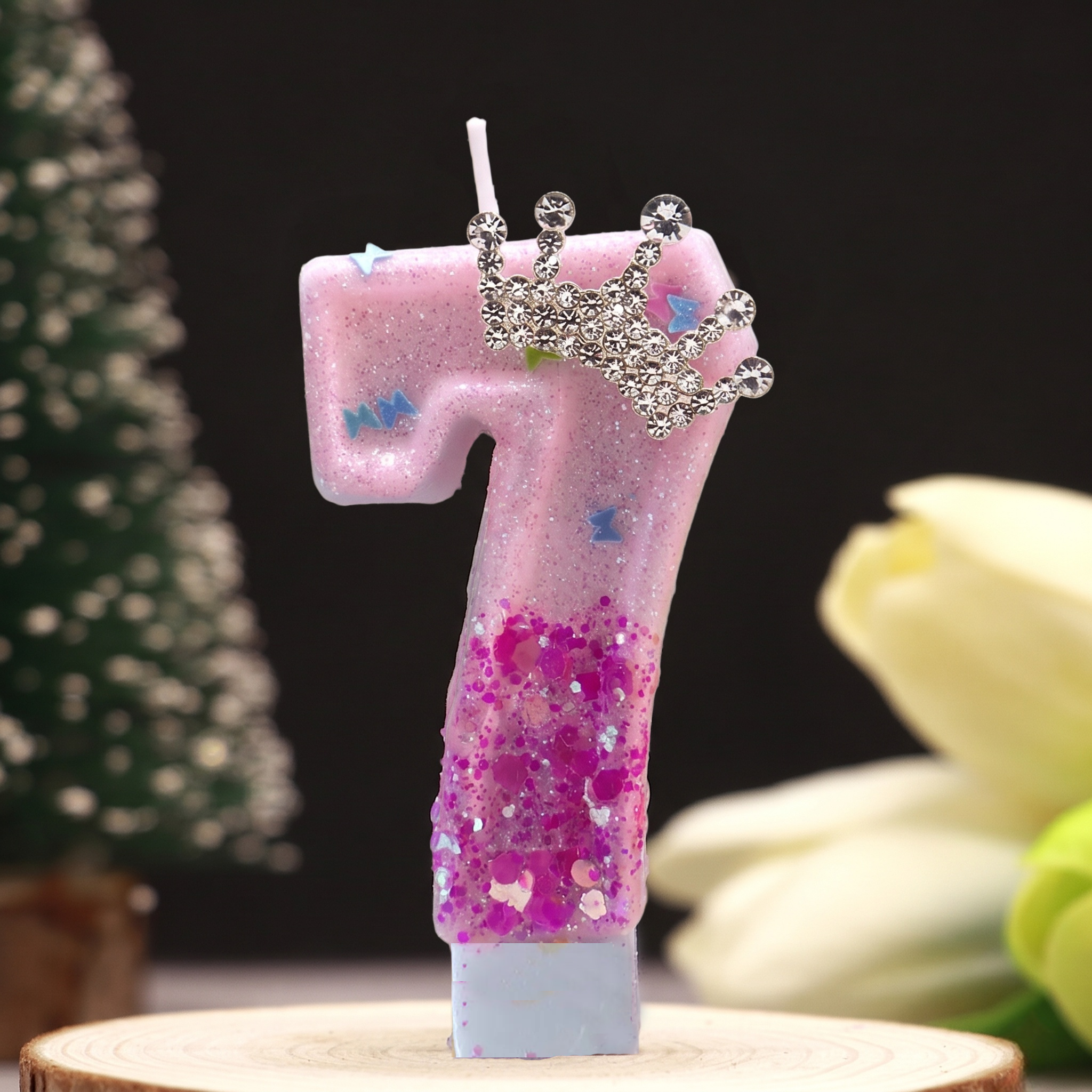 Pink Rose Red Sequins Dual Col - مراجعة Holiday Candle Set وسعره