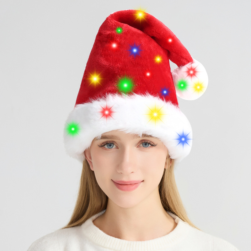 Christmas hat LED light plush  - مراجعة Santa Hat Plush وسعره