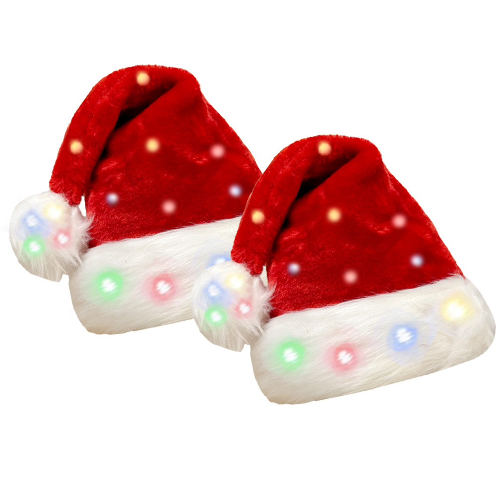 Christmas hat LED light plush  - مراجعة Santa Hat Plush وسعره