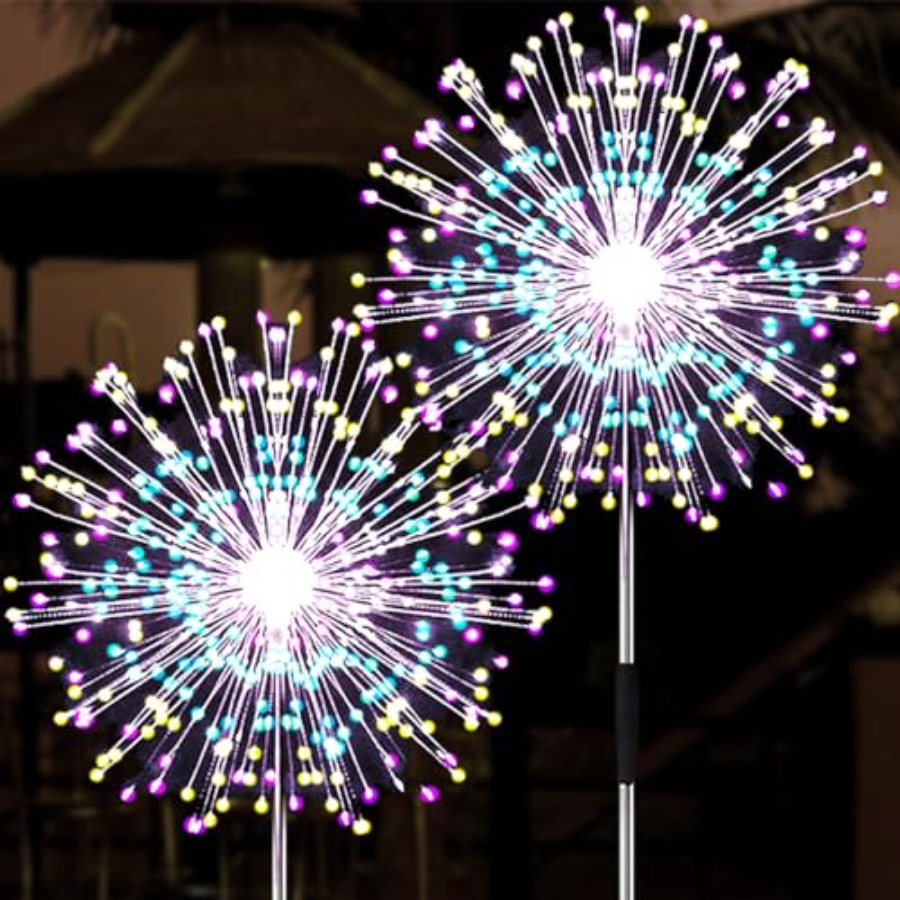 Solar Firework Lights, Lightin - مراجعة Christmas Lights Outdoor وسعره