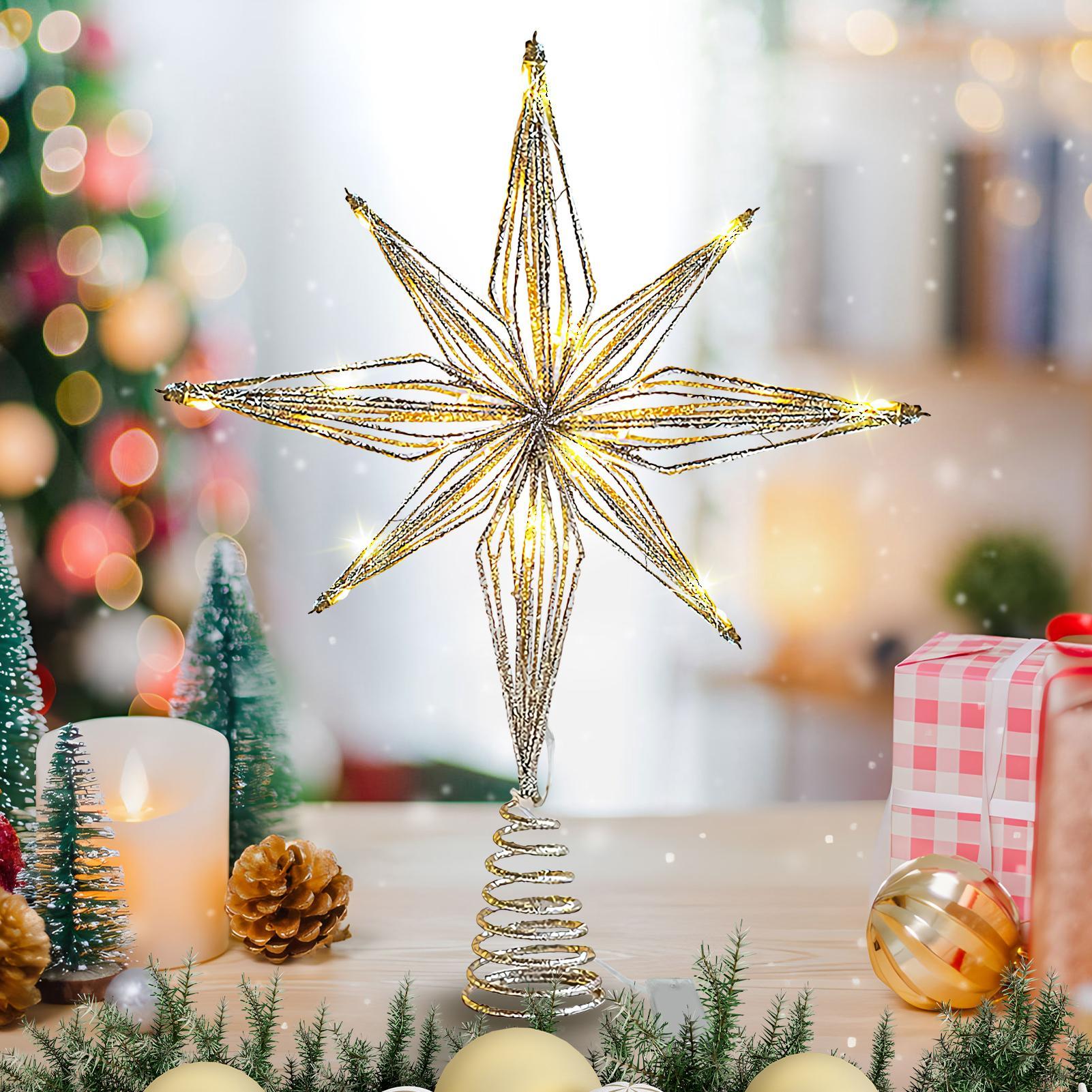 Christmas Tree Topper 3D Star  - مراجعة Star Tree Topper وسعره