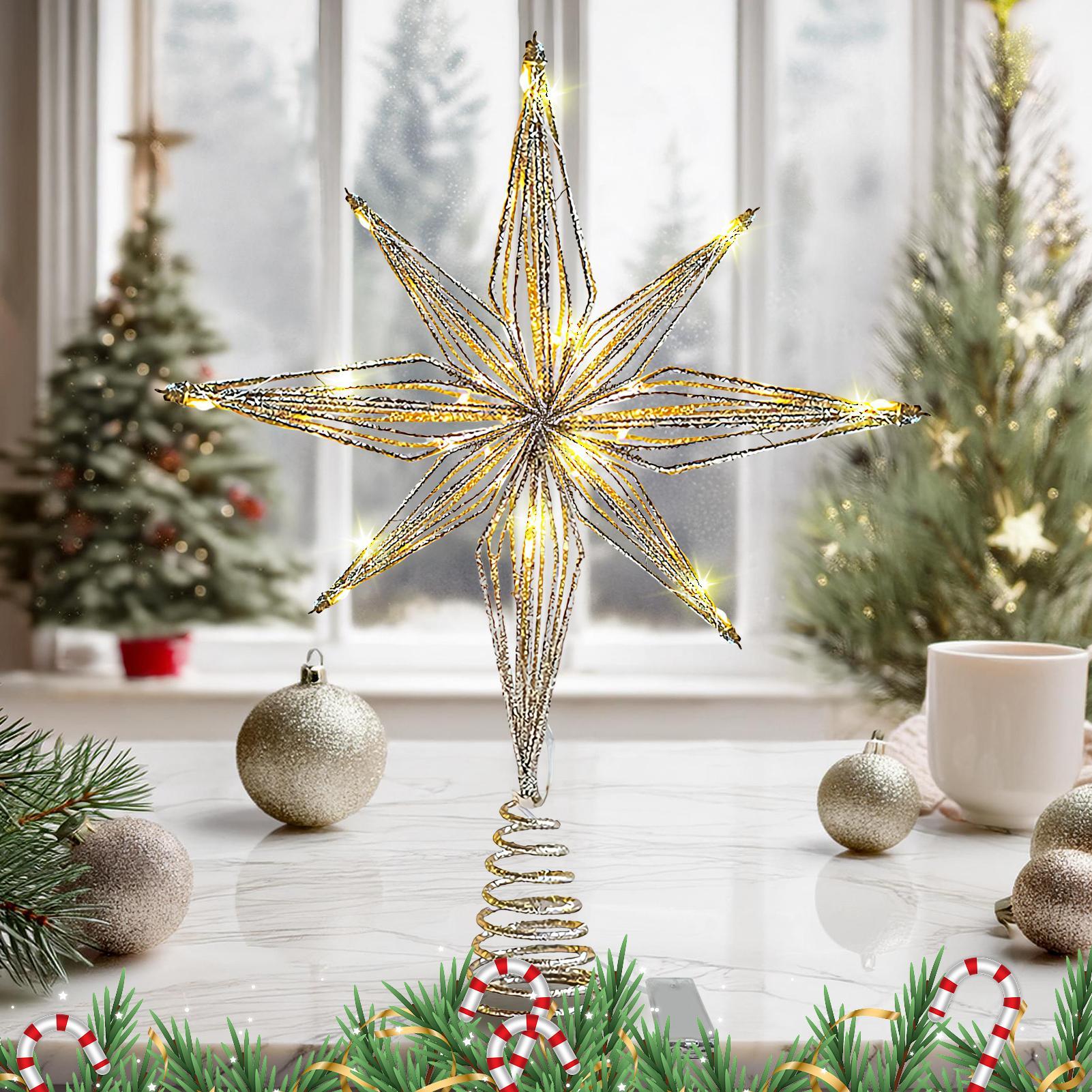 Christmas Tree Topper 3D Star  - مراجعة Star Tree Topper وسعره