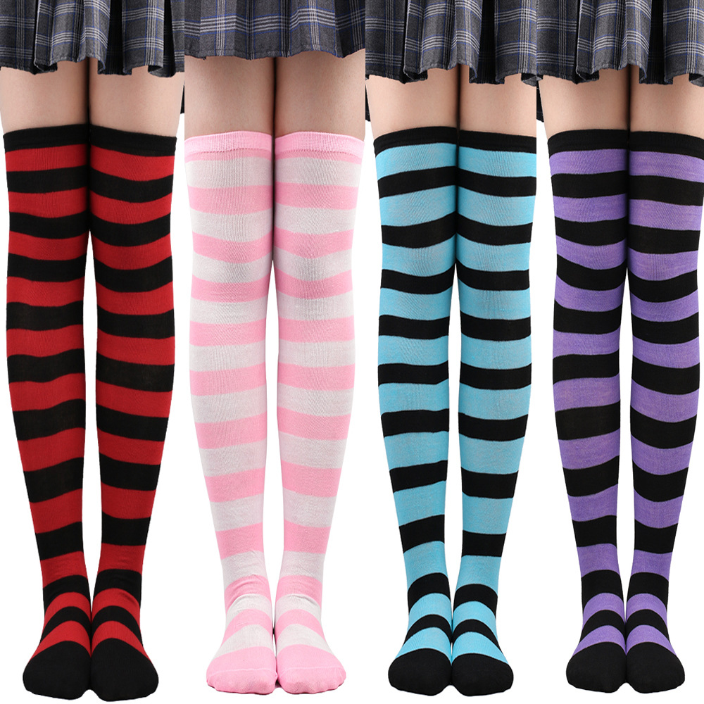 Wide Striped Stockings Women O - مراجعة Christmas Stocking Hanging وسعره