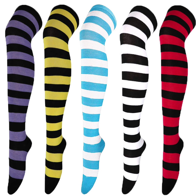 Wide Striped Stockings Women O - مراجعة Christmas Stocking Hanging وسعره