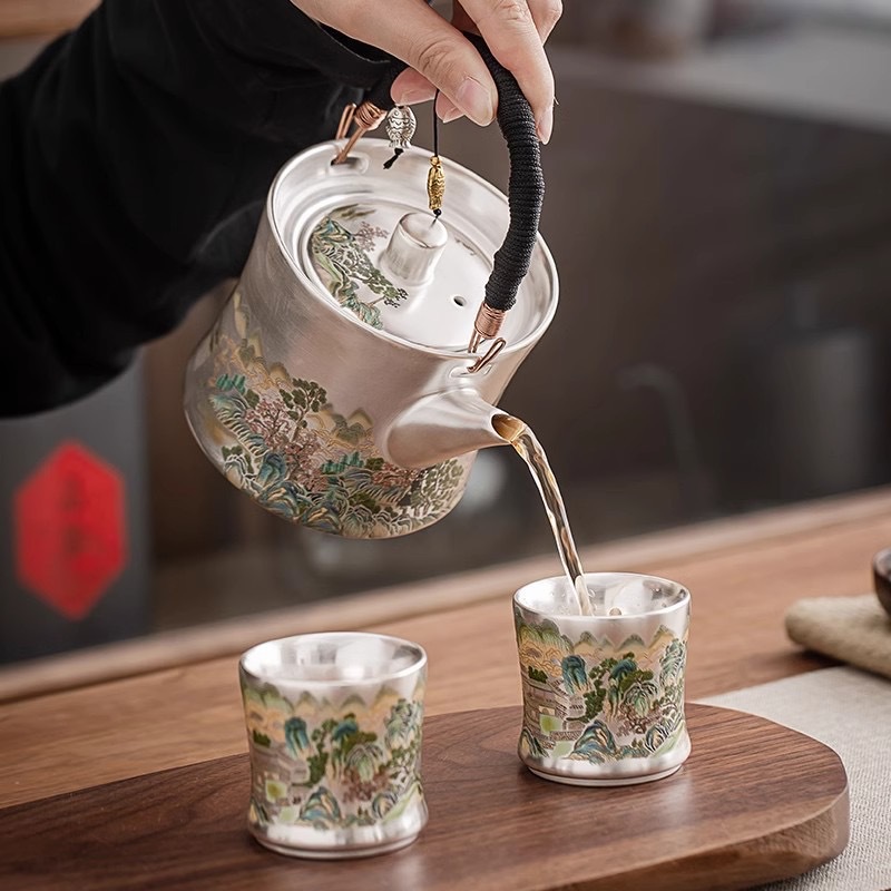 PYH Liu Yin one pot two cups p - مراجعة Gift Box Wrap Set وسعره